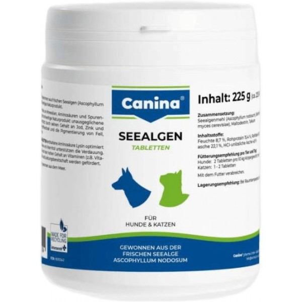 Фото - Витаминно-минеральный комплекс для собак Canina Seealgentabletten 225 г 220 табл. морск.водоросли (4027565130504)