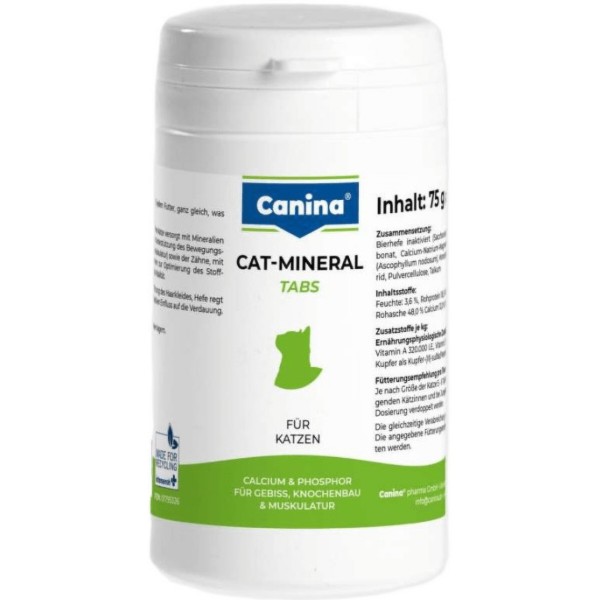 Фото - Витаминно-минеральный комплекс для кошек Canina поливитамины Cat-Mineral Tabs75 г/150 табл. (4027565220922)