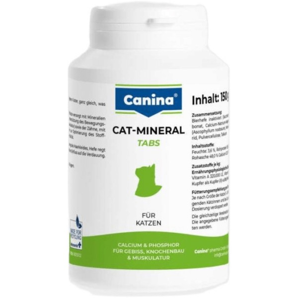 Фото - Витаминно-минеральный комплекс для кошек Canina поливитамины Cat-Mineral Tabs150 г/300 табл. (4027565220939)
