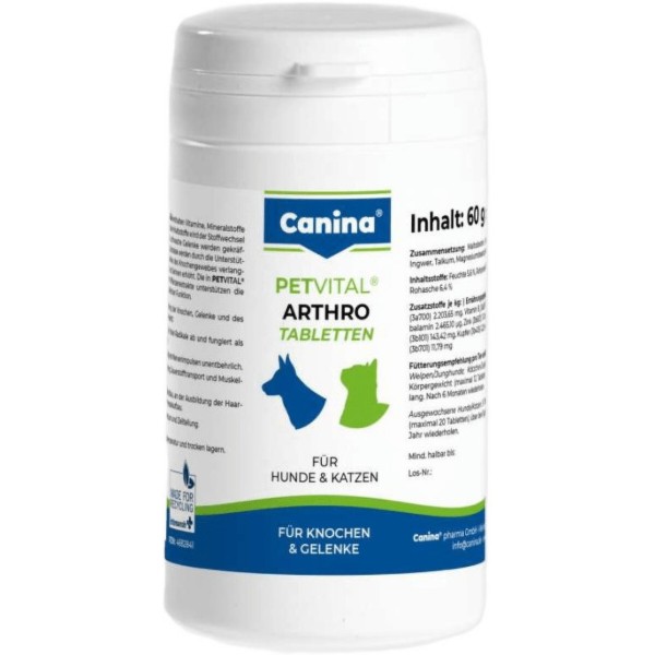 Фото - Витаминная добавка для собак Canina PETVITAL Arthro-Tabl. 60 шт. для суставов (4027565723003)