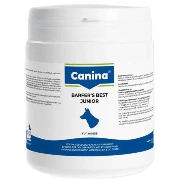Фото - Витаминно-минеральный комплекс для собак Canina Barfer Best Junior 850 гр при натуральном кормлении (4027565128518)