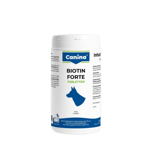 Фото - Витамины для собак Canina Biotin Forte Tabletten Биотин интенсивный курс для шерсти 700 г 210 табл. (4027565101115)