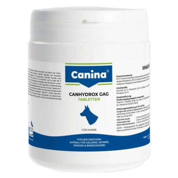 Фото - Вітамінно-мінеральний комплекс для собак Canina PETVITAL Canhydrox GAG (Gag Forte) 360 таб/600 г (4027565123513)