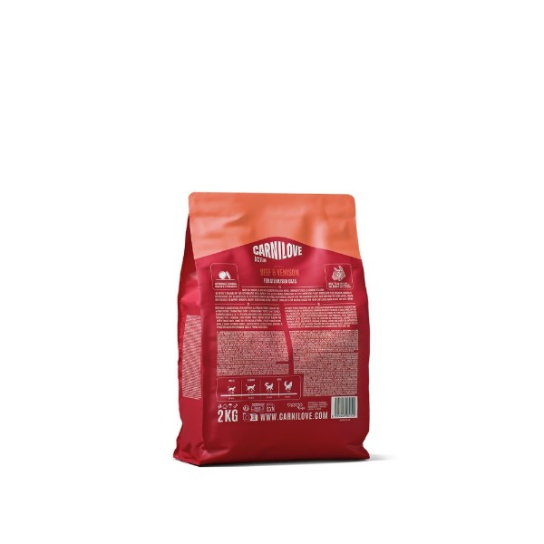 Фото - Сухой корм для кошек Carnilove Active Beef & Venison Sterilised для стерилизованных говядина и оленина 2 кг (8595602581702)