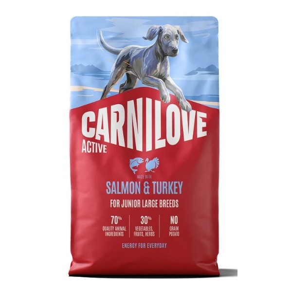Фото - Сухой корм для собак Carnilove Active Salmon & Turkey Junior Large Breed 4 кг (8595602581405)