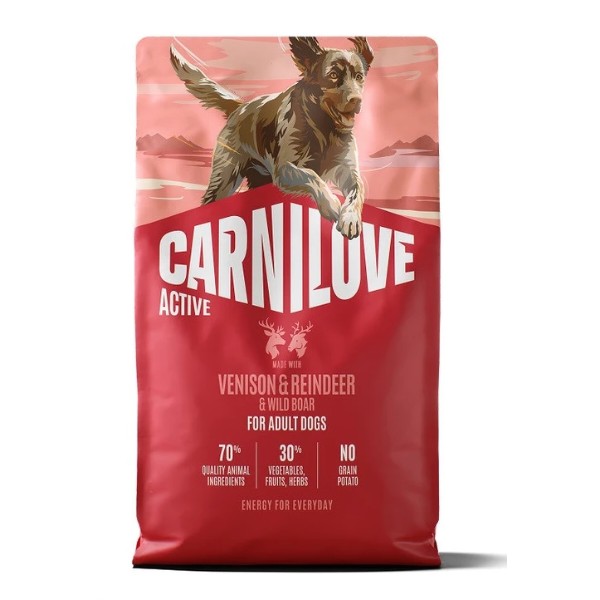 Фото - Сухой корм для собак Carnilove Active Venison & Reindeer & Wild Boar Active Adults 4 кг (8595602581207)