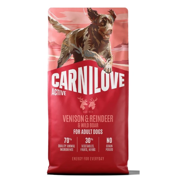 Фото - Сухий корм для собак Carnilove Active Venison & Reindeer & Wild Boar Active Adults 12 кг (8595602581214)