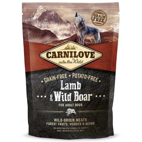 Фото - Сухой корм для собак Carnilove Adult Lamb and Wild Boar с ягнятиной и диким кабаном 1,5 кг (8595602508983) Фото - Сухой корм для собак Carnilove Adult Lamb and Wild Boar с ягнятиной и диким кабаном 1,5 кг (8595602508983)