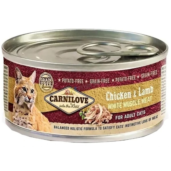 Фото - Влажный корм для кошек Carnilove Cat k с курицей и ягненком 100г (8595602528936)