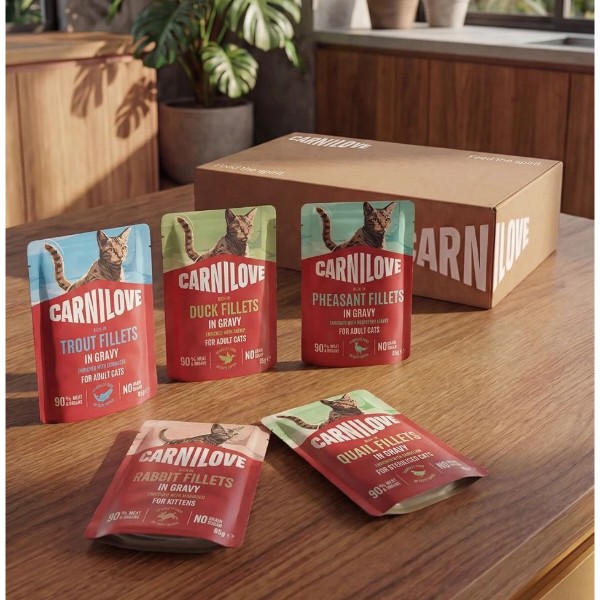Фото - Набір вологого корму для котів Carnilove Gravy Multipack в соусі в асортименті 12x85 г (8595602582747)