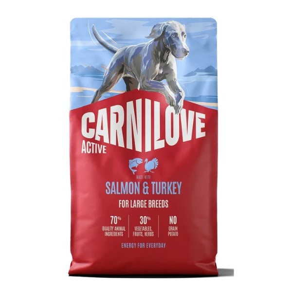 Фото - Сухий корм для собак Carnilove Salmon & Turkey Large Breed 4 кг (8595602581320)