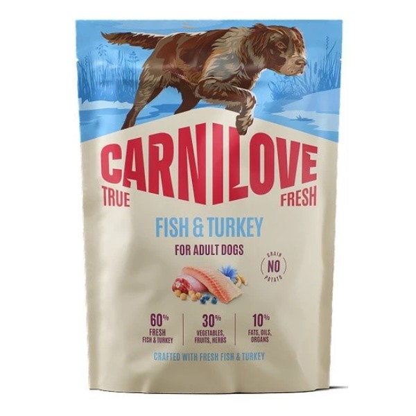 Фото - Сухой корм для собак Carnilove True Fresh Fish &amp; Turkey рыба и индейка 1.5 кг (8595602582051)