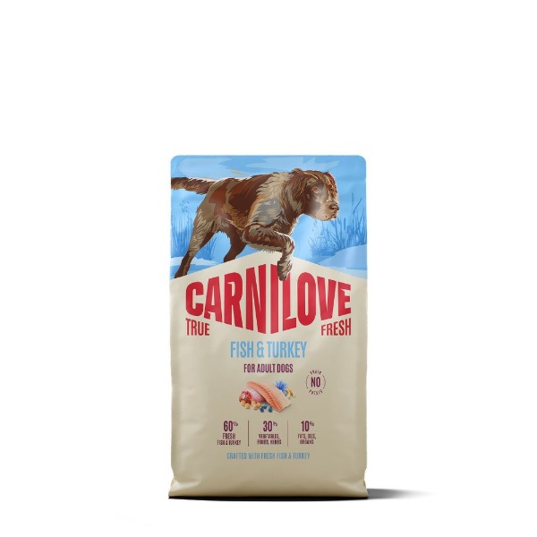 Фото - Сухой корм для собак Carnilove True Fresh Fish &amp; Turkey рыба и индейка 4 кг (8595602582075)