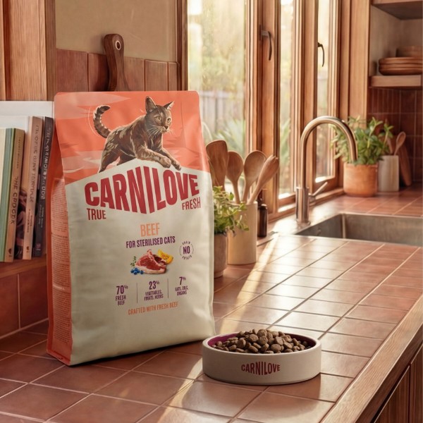 Фото - Сухой корм для кошек Carnilove True Fresh Fish&amp;Turkey Sterilised для стерилизованных рыба и индейка 6 кг (8595602582426)