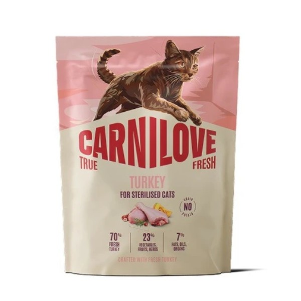 Фото - Сухой корм для кошек Carnilove True Fresh Turkey Sterilised для стерилизованных индейка 400 г (8595602582099)