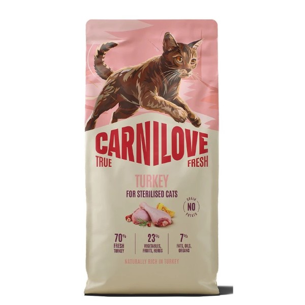 Фото - Сухой корм для кошек Carnilove True Fresh Turkey Sterilised для стерилизованных индейка 6 кг (8595602582136)