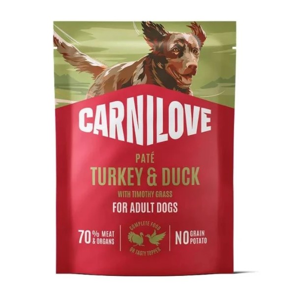 Фото - Влажный корм для собак Carnilove Turkey & Duck with Timothy Grass 300 г (8595602583713)