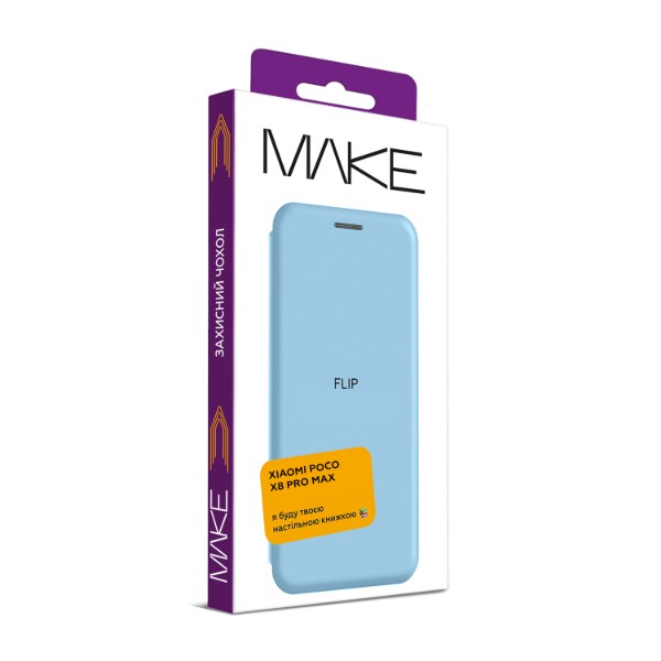 Фото - Чохол для смартфону MAKE Flip for Xiaomi Poco X8 Pro Max, Blue (MCP-XPX8PMBL)
