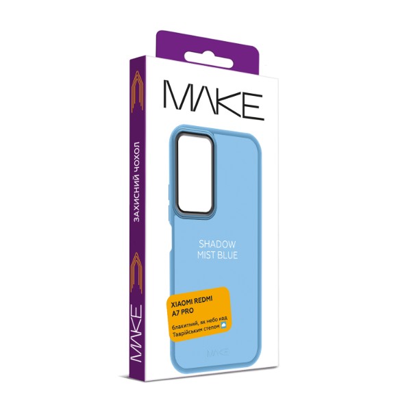 Фото - Чехол для смартфона MAKE Shadow for Xiaomi Redmi A7 Pro, Mist Blue (MCSD-XRA7PBL)