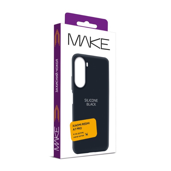 Фото - Чехол для смартфона MAKE Silicone for Xiaomi Redmi A7 Pro, Black (MCL-XRA7PBK)