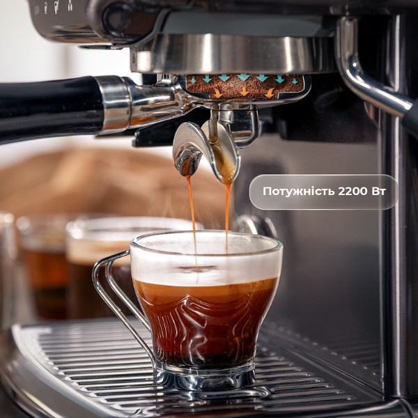 Фото - Кофеварка рожковая Cecotec Power Espresso 20 Barista Barista Steel & Grind (A01_EU01_117505)
