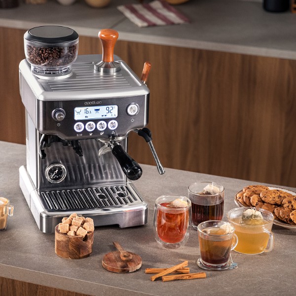 Фото - Кофеварка рожковая Cecotec Power Espresso 20 Barista Barista Steel & Grind (A01_EU01_117505)