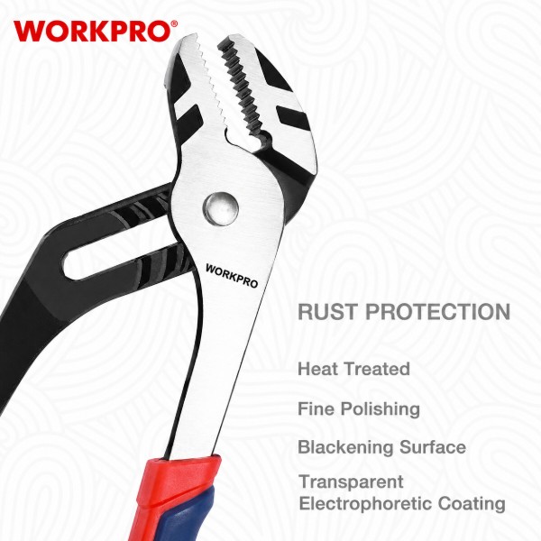 Фото - Клещи WORKPRO 300 мм CR-Ni PRO (WP231112)