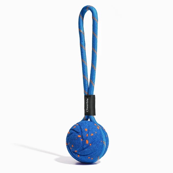 Фото - Интерактивная игрушка для собак Cheerble Wicked Ball Aіir Rope Royal Blue (CWQ03B)