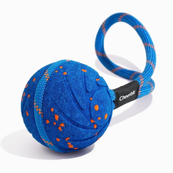 Фото - Интерактивная игрушка для собак Cheerble Wicked Ball Aіir Rope Royal Blue (CWQ03B)