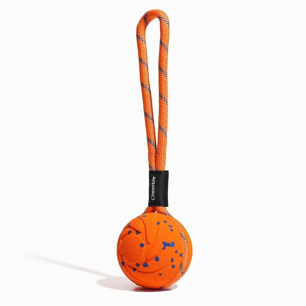 Фото - Интерактивная игрушка для собак Cheerble Wicked Ball Air Rope Bright Orange (CWQ03O)
