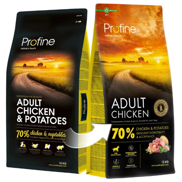 Фото - Сухий корм для собак Profine Chicken and Potatoes 12 кг (8595602570010)