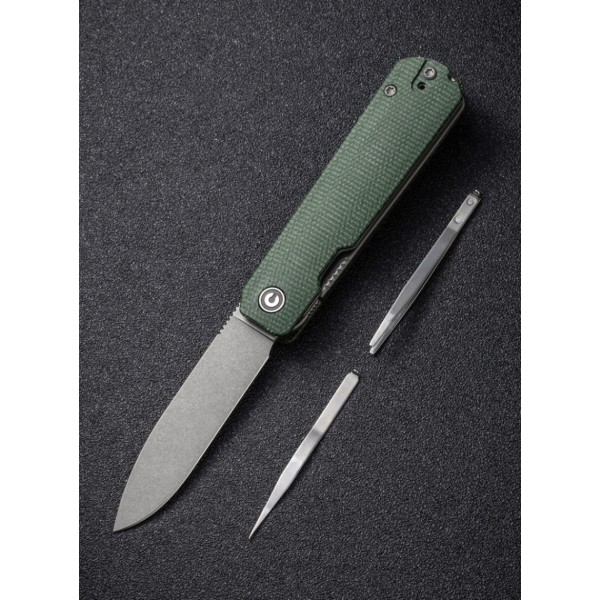 Фото - Ніж туристичний Civivi Sendy 72 см Nitro-V / Micarta (C21004A-1)