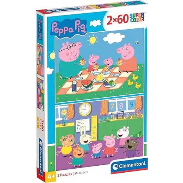 Фото - Пазлы (3-4 года) Clementoni 2х60 эл. Свинка Пеппа Школа и отдых (24833)