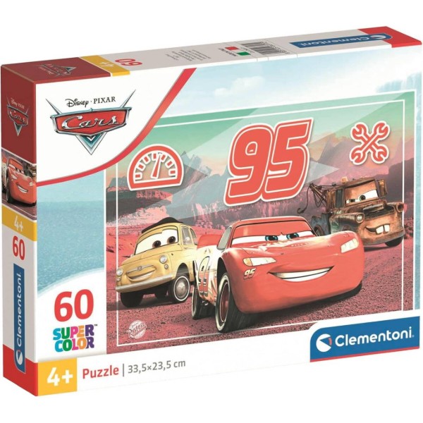 Фото - Пазли (3-4 роки) Clementoni Супер перегони Маквін та його команда 60 ел. (26317)