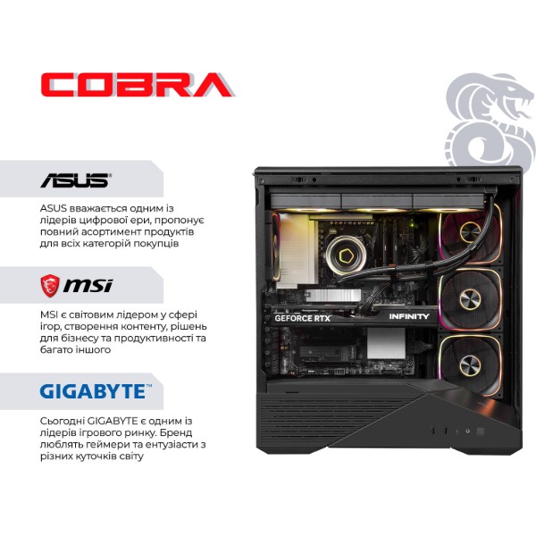 Фото - Системний блок Cobra Gaming (I285K.64.S10.55.27006)