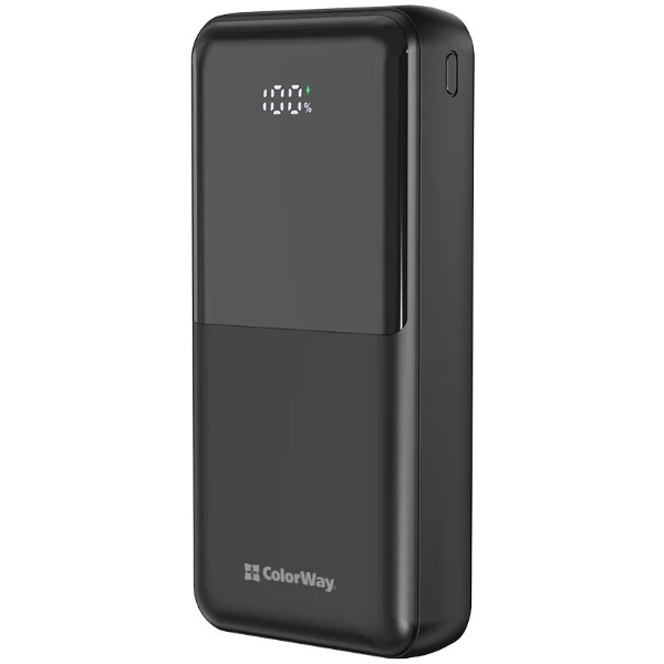 Фото - Батарея мобильная Colorway 20 000 mAh DigiPower USB QC4.0 + USB-C PD22.5W Black (CW-PB200LP01BK)
