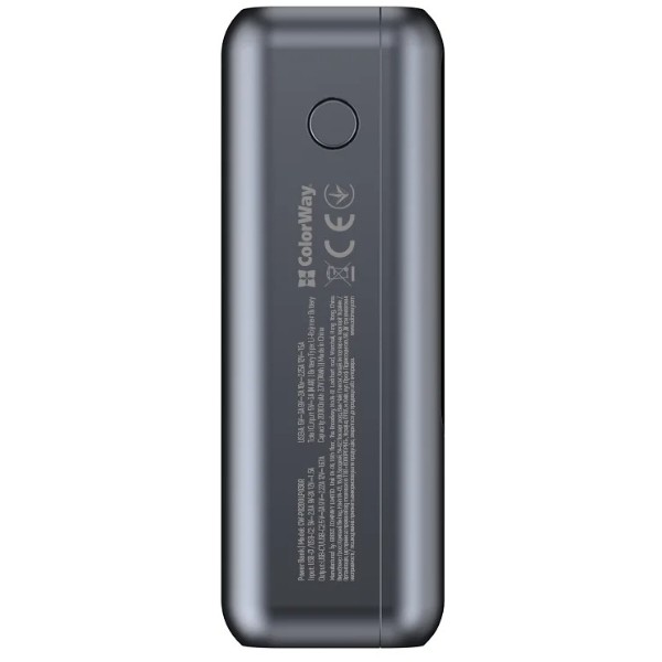 Фото - Батарея мобильная Colorway 20 000 mAh Urban USB QC4.0 + USB-C PD22.5W Gray (CW-PB200LP03GR)