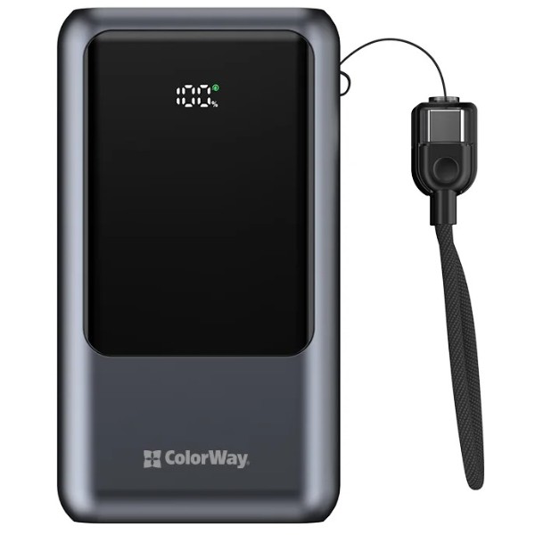 Фото - Батарея мобильная Colorway 20 000 mAh Urban USB QC4.0 + USB-C PD22.5W Gray (CW-PB200LP03GR)