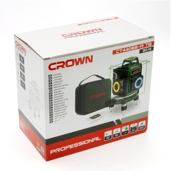 Фото - Рівень лазерний Crown CT44088-RTB