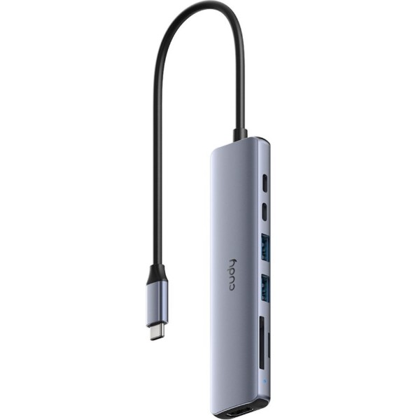 Фото - Хаб USB Cudy USB 3.0 Type-C -> 2xUSB-A, 2xUSB-C, 1xHDMI (UH407)