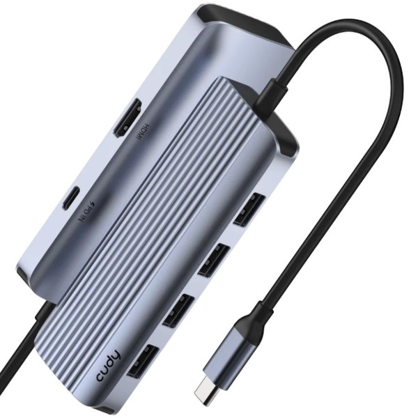 Фото - Хаб USB Cudy USB 3.0 Type-C -> 4xUSB-A, 1хUSB-C, 1xHDMI (UH500) Фото - Хаб USB Cudy USB 3.0 Type-C -> 4xUSB-A, 1хUSB-C, 1xHDMI (UH500)