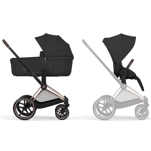 Фото - Коляска универсальная 2 в 1 Cybex Priam RG Sepia Black