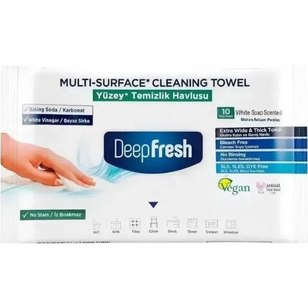 Фото - Салфетка бытовая Deep Fresh 10 шт. Универсальные (8681554633702)