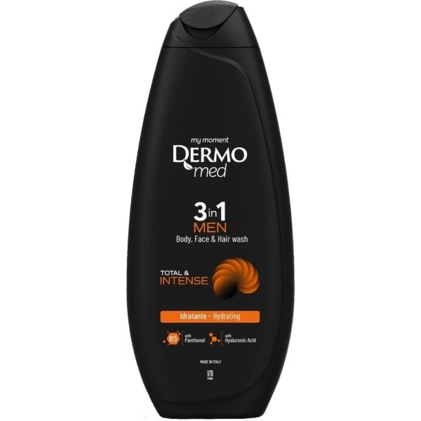 Фото - Гель для душа DermoMed men total & intense 3in1 450 мл (8050999573360) Фото - Гель для душа DermoMed men total & intense 3in1 450 мл (8050999573360)