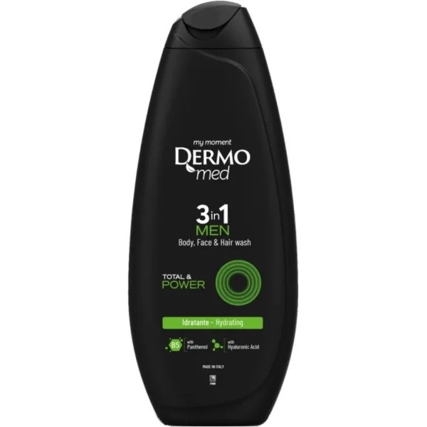 Фото - Гель для душа DermoMed men total & power 3in1 450 мл (8050999573377)