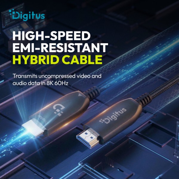 Фото - Кабель HDMI Digitus HDMI UHD 8K type A M/M 50 м Black (AK-330126-500-S)