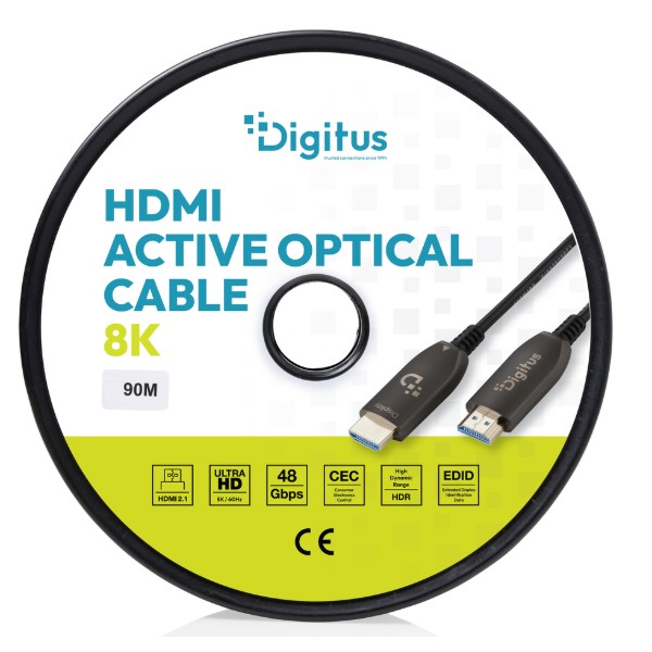 Фото - Кабель HDMI Digitus HDMI UHD 8K type A M/M 50 м Black (AK-330126-500-S)