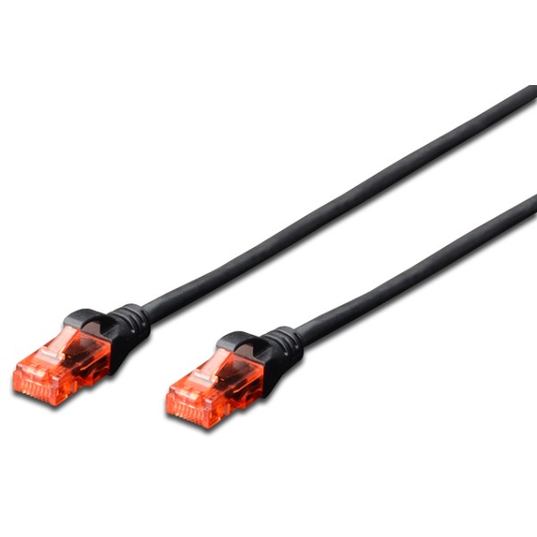 Фото - Кабель патч-корд Digitus CAT 6 UTP 0.25 м Black (DK-1617-0025/BL)