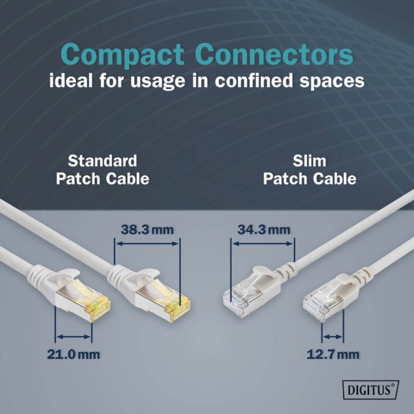 Фото - Кабель патч-корд Digitus CAT 6a F-FTP Sliim 5 м Silver (DK-1632-A-050S)