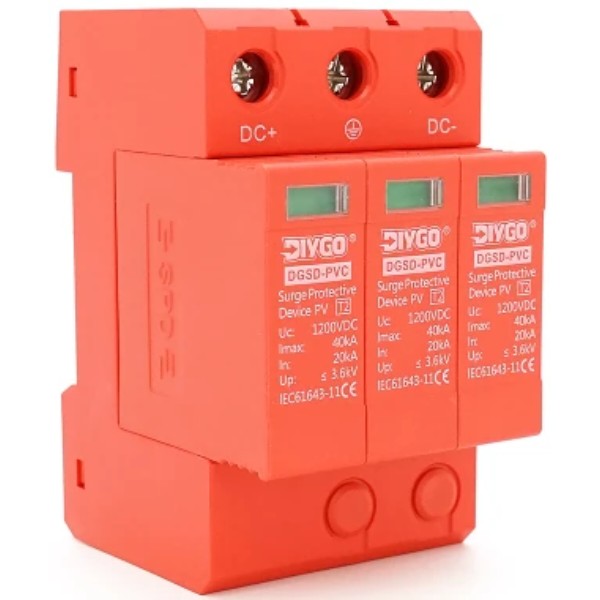 Фото - Автомат захисту від сплесків напруги Diygo LKTD2 - 40F (DGSD-PVD-1000V-3P)